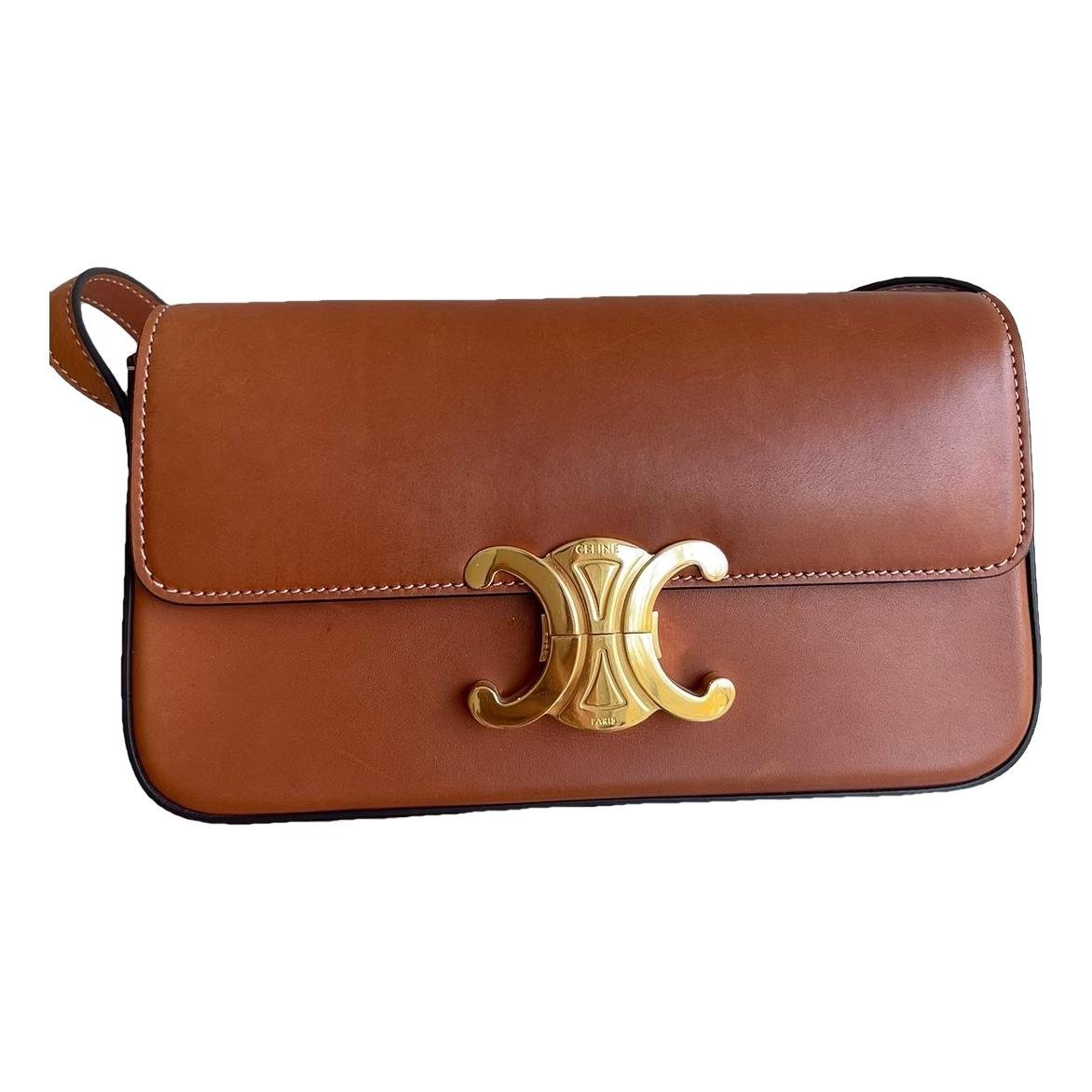 Triomphe leather handbag