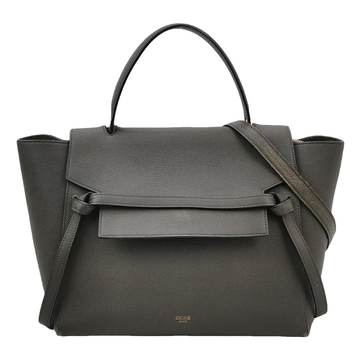 Belt leather handbag