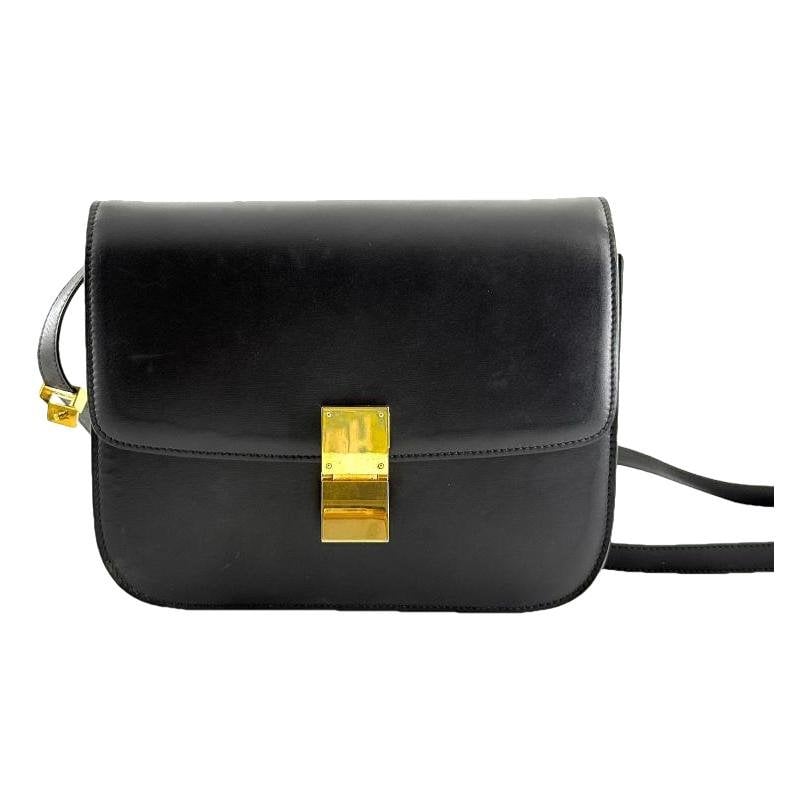 Classic leather crossbody bag