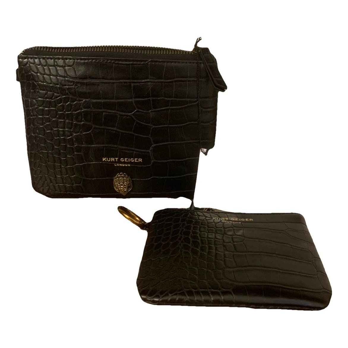 Leather clutch bag