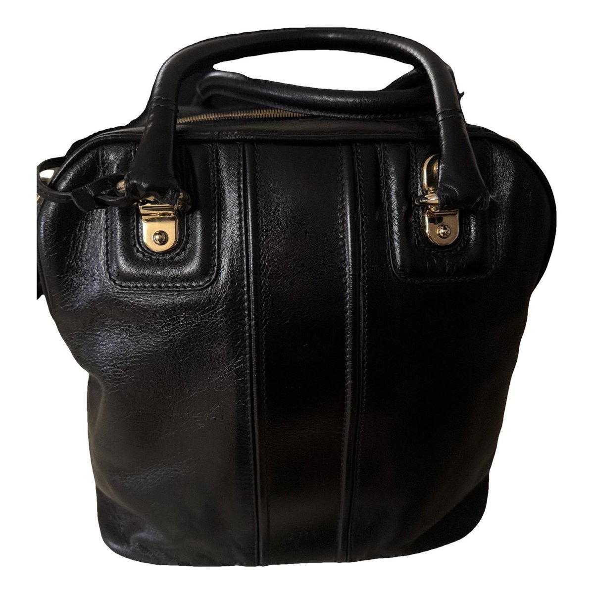 Leather travel bag
