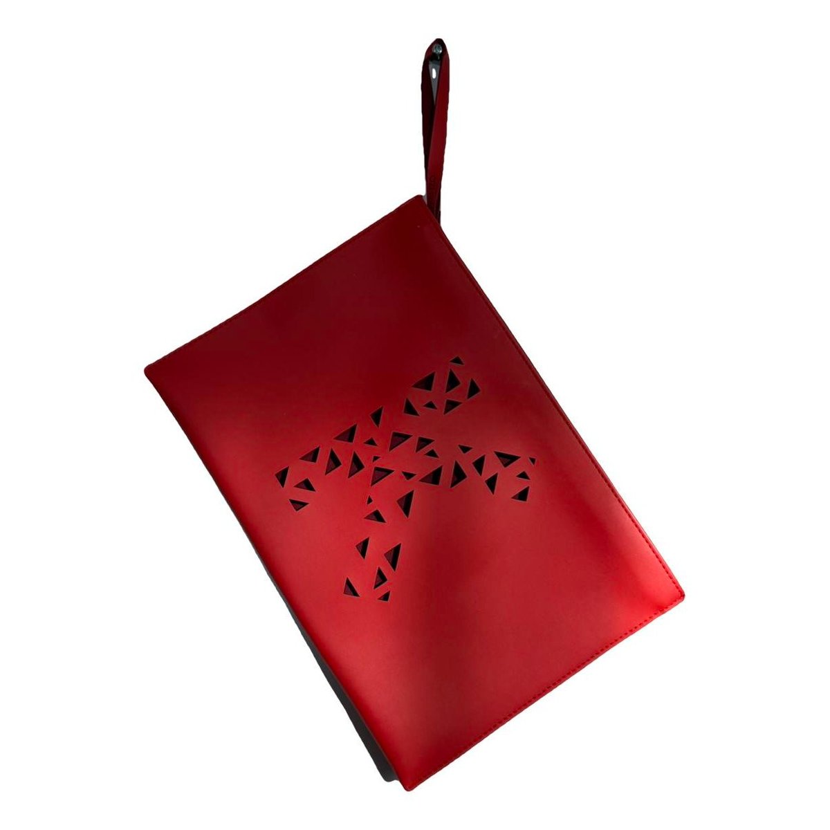 Leather clutch bag