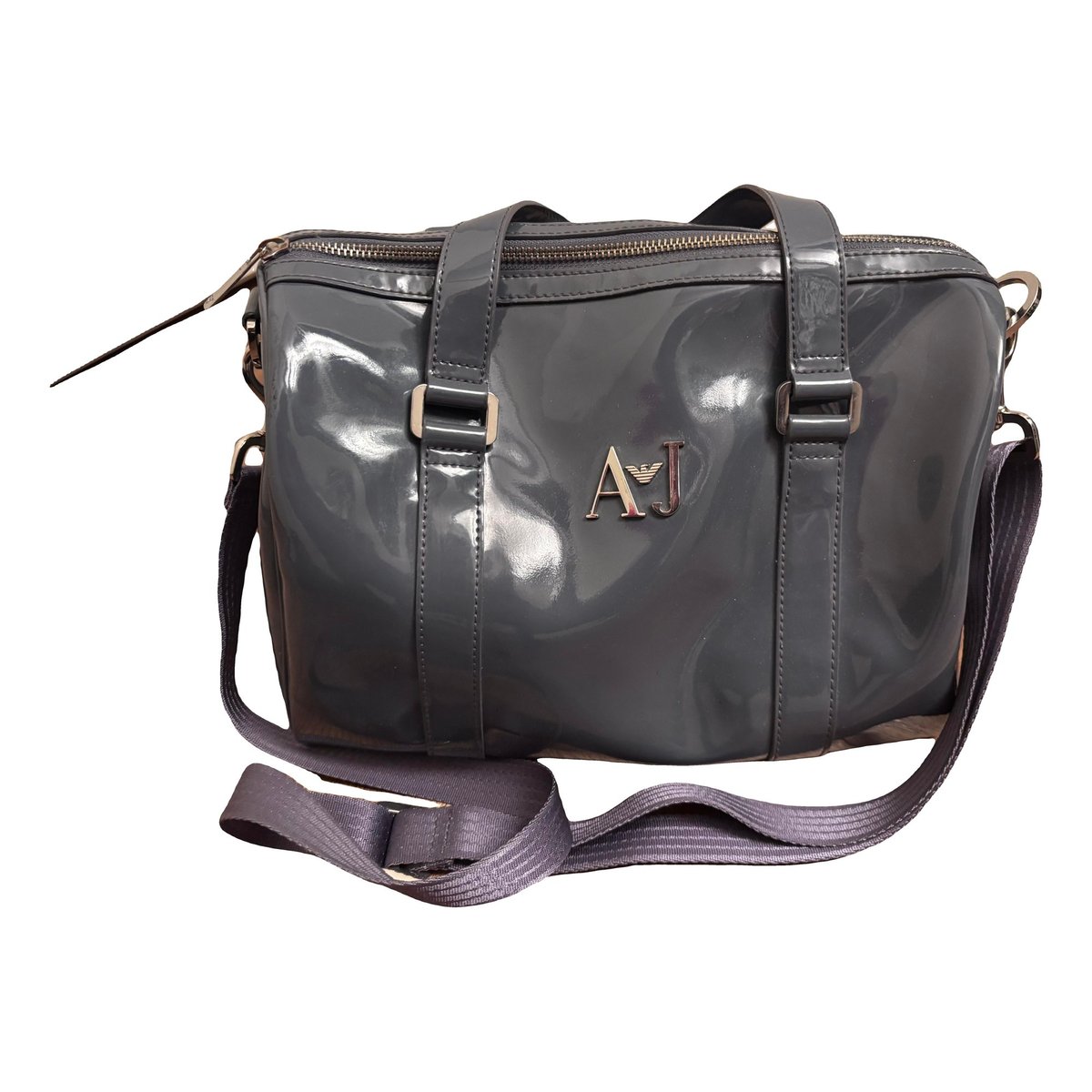 Patent leather handbag