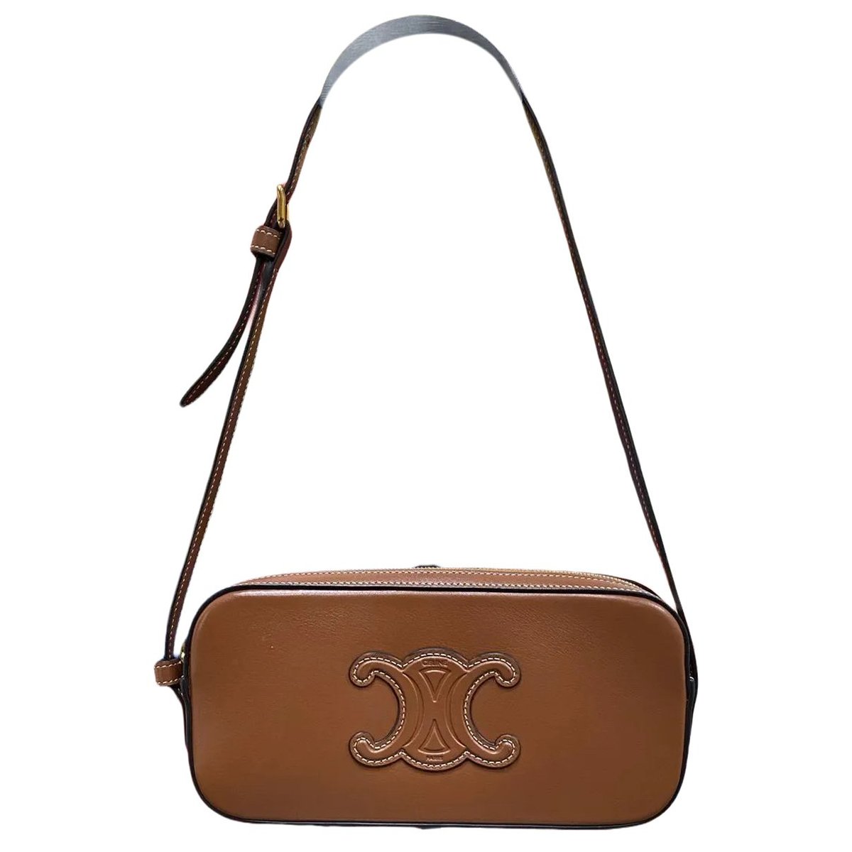 Triomphe Long leather handbag