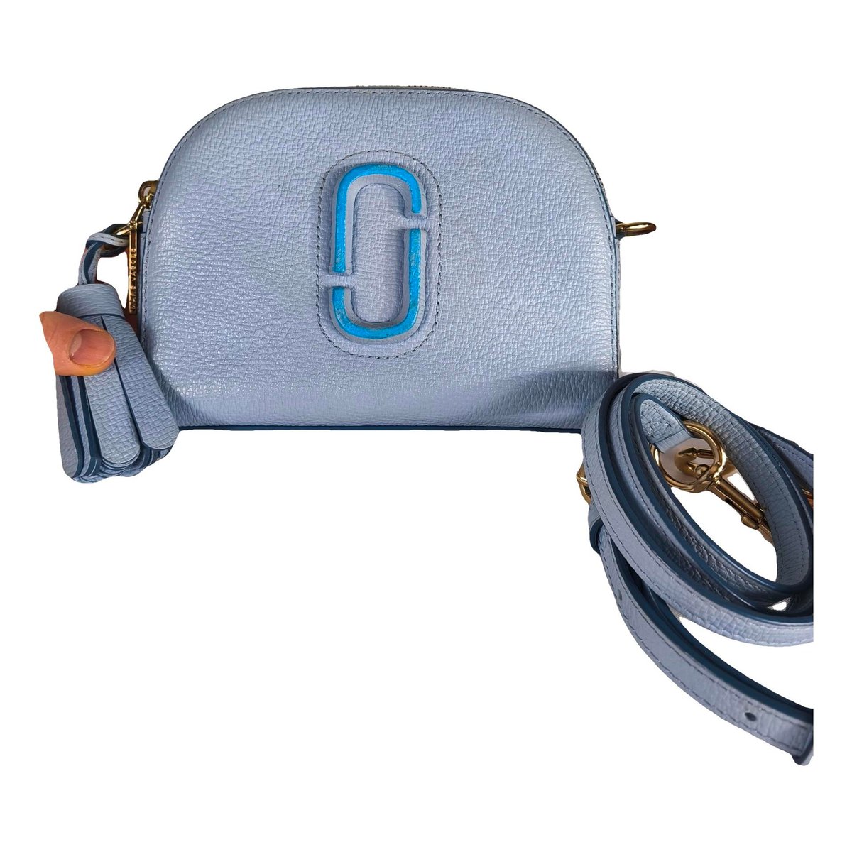 Snapshot leather crossbody bag