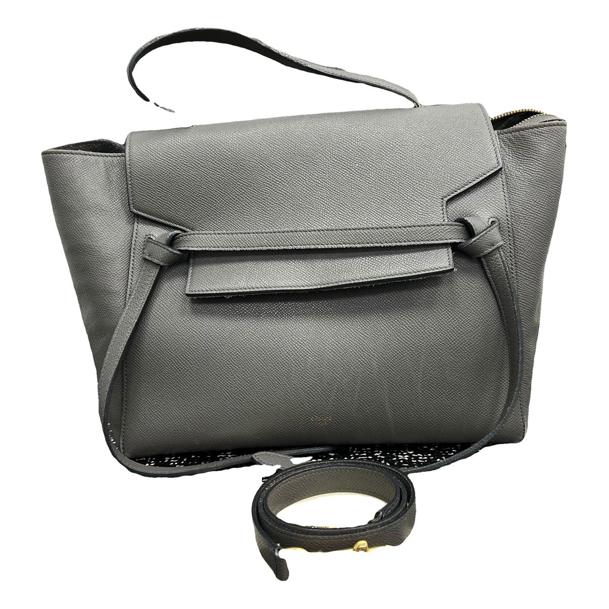 Belt leather handbag