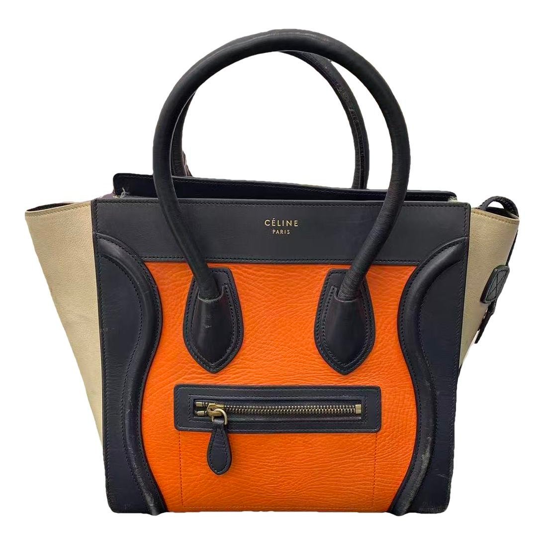 Luggage leather handbag