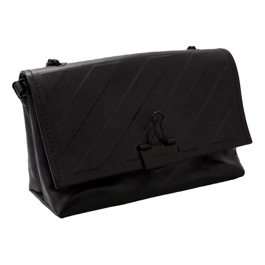 Binder leather crossbody bag