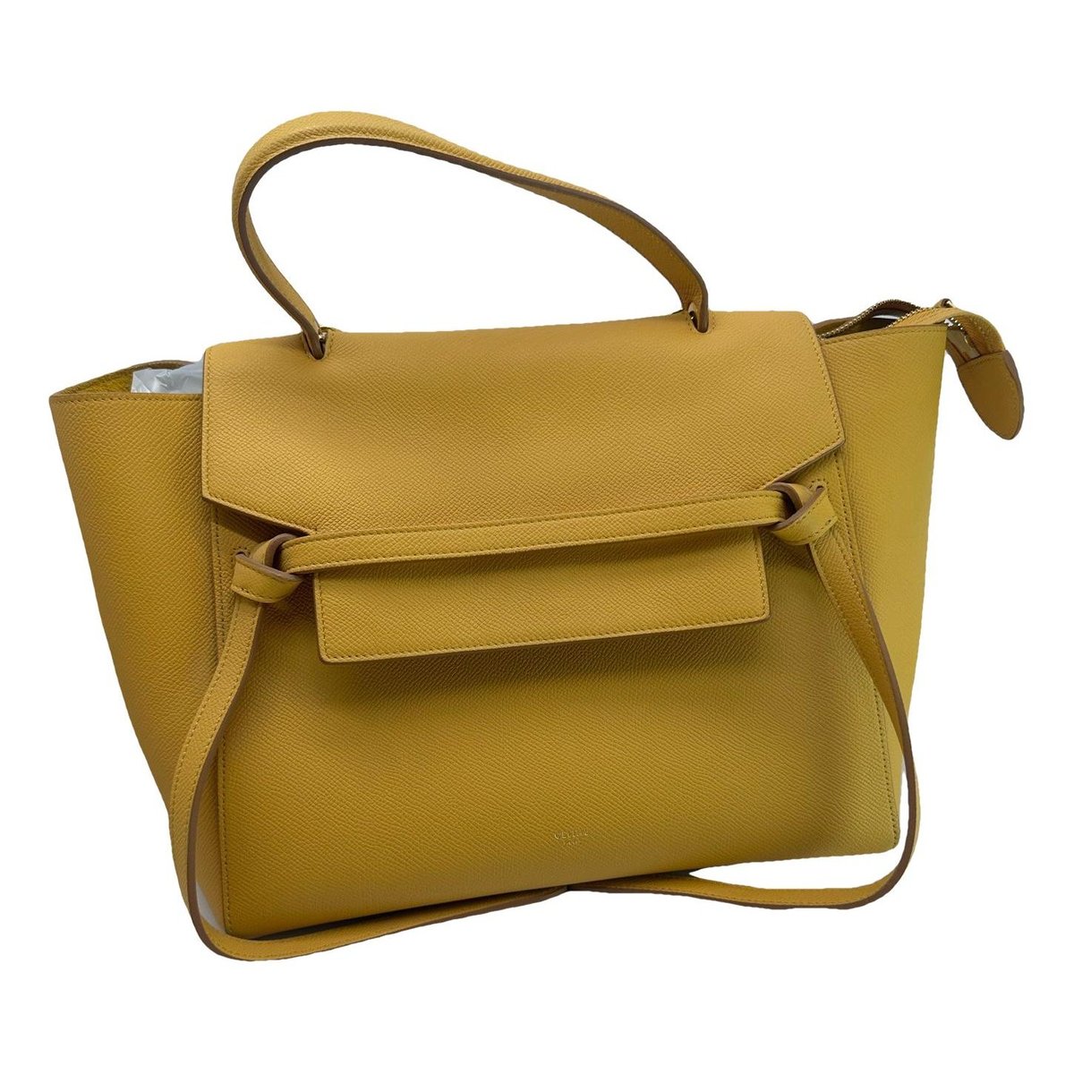 Belt leather handbag