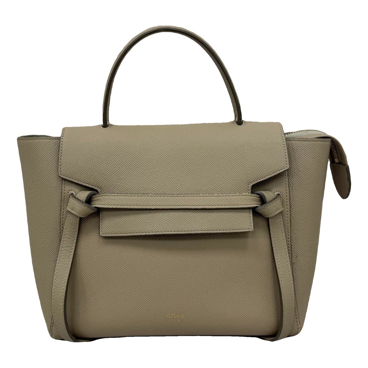 Belt leather handbag