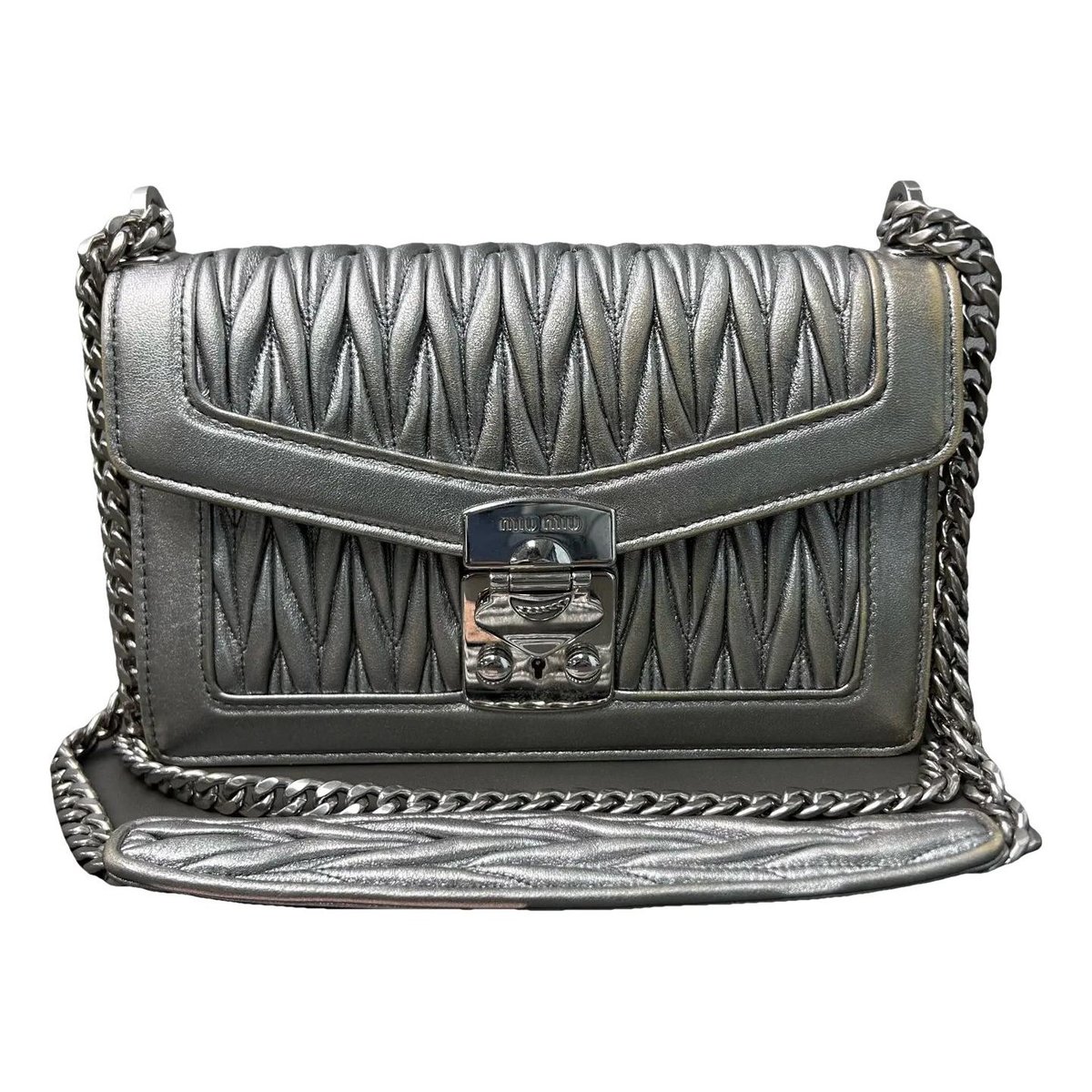 Miu Confidential leather handbag