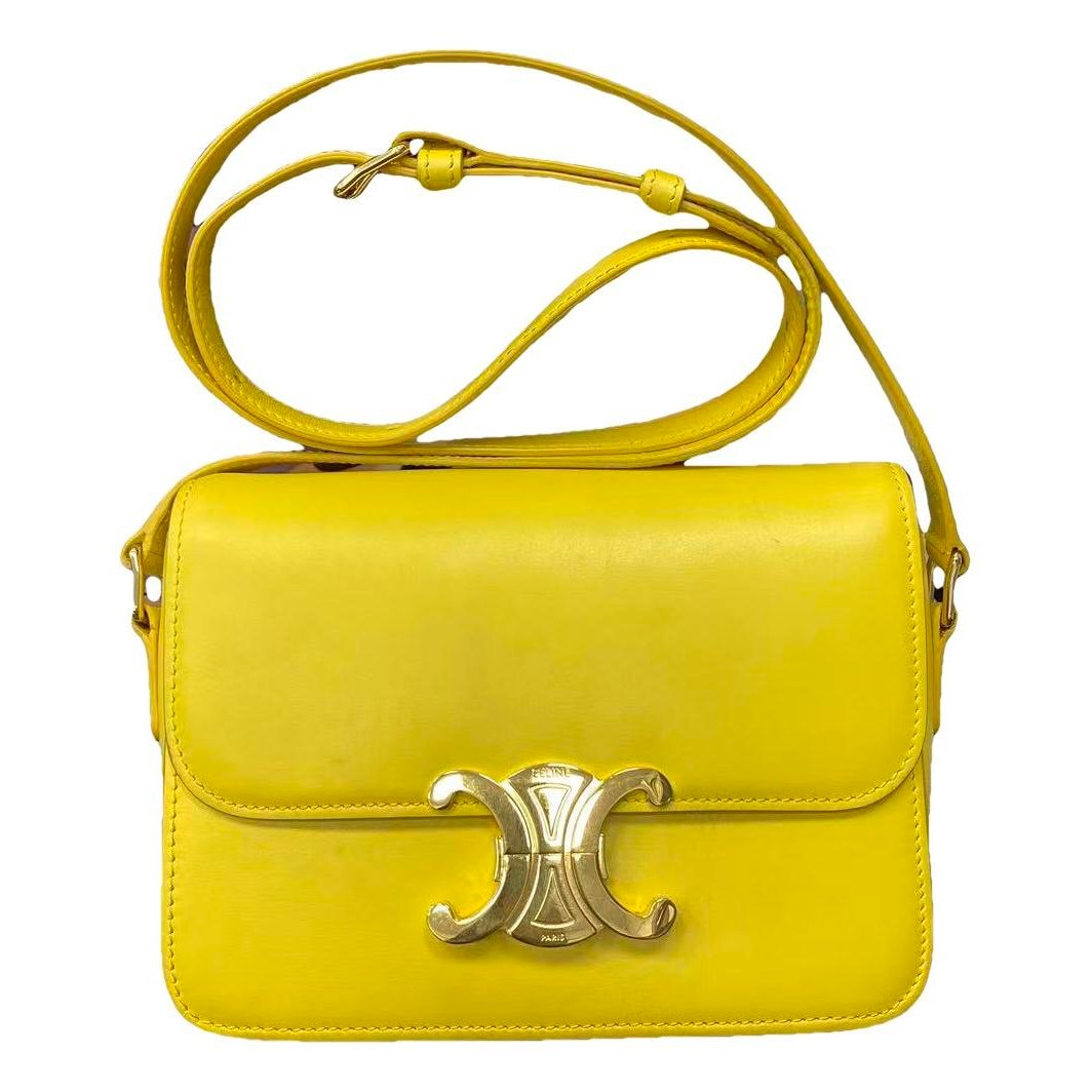 Triomphe leather handbag