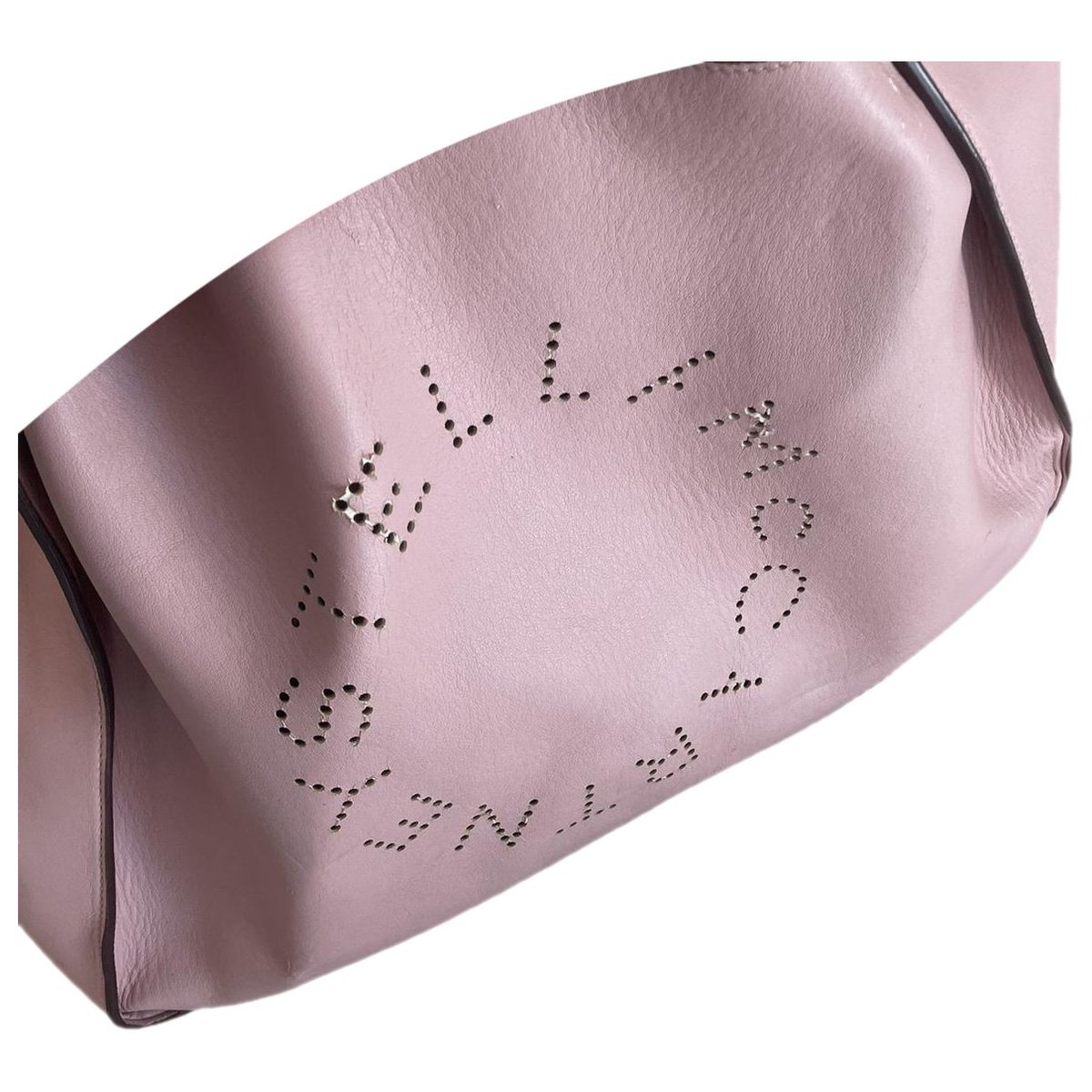 Logo vegan leather handbag
