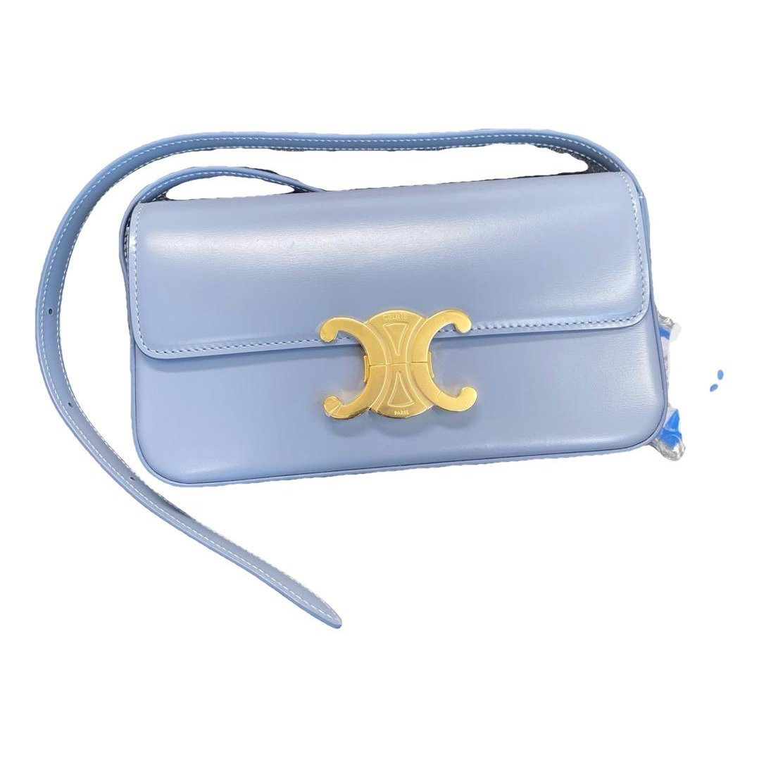 Triomphe Long leather handbag