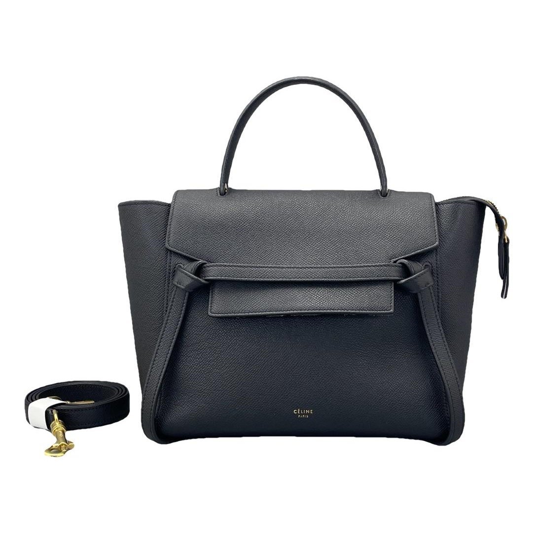 Belt leather handbag