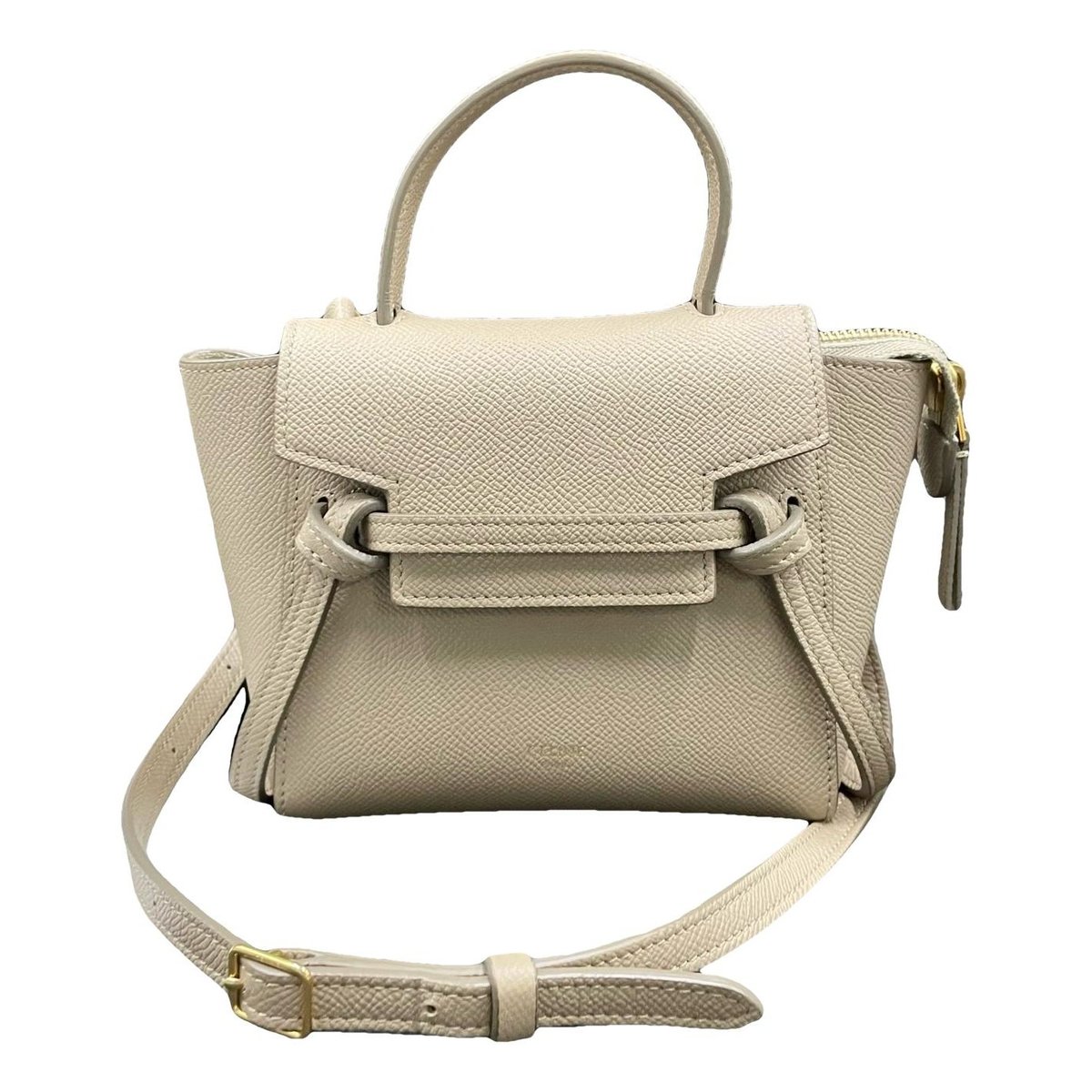 Belt leather handbag
