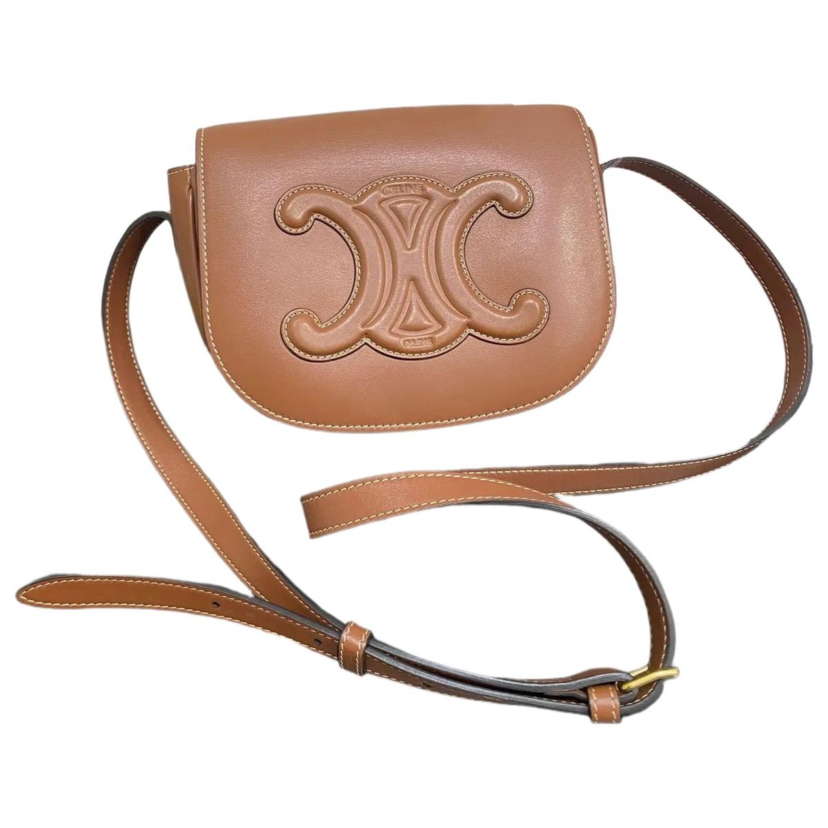 Triomphe leather crossbody bag