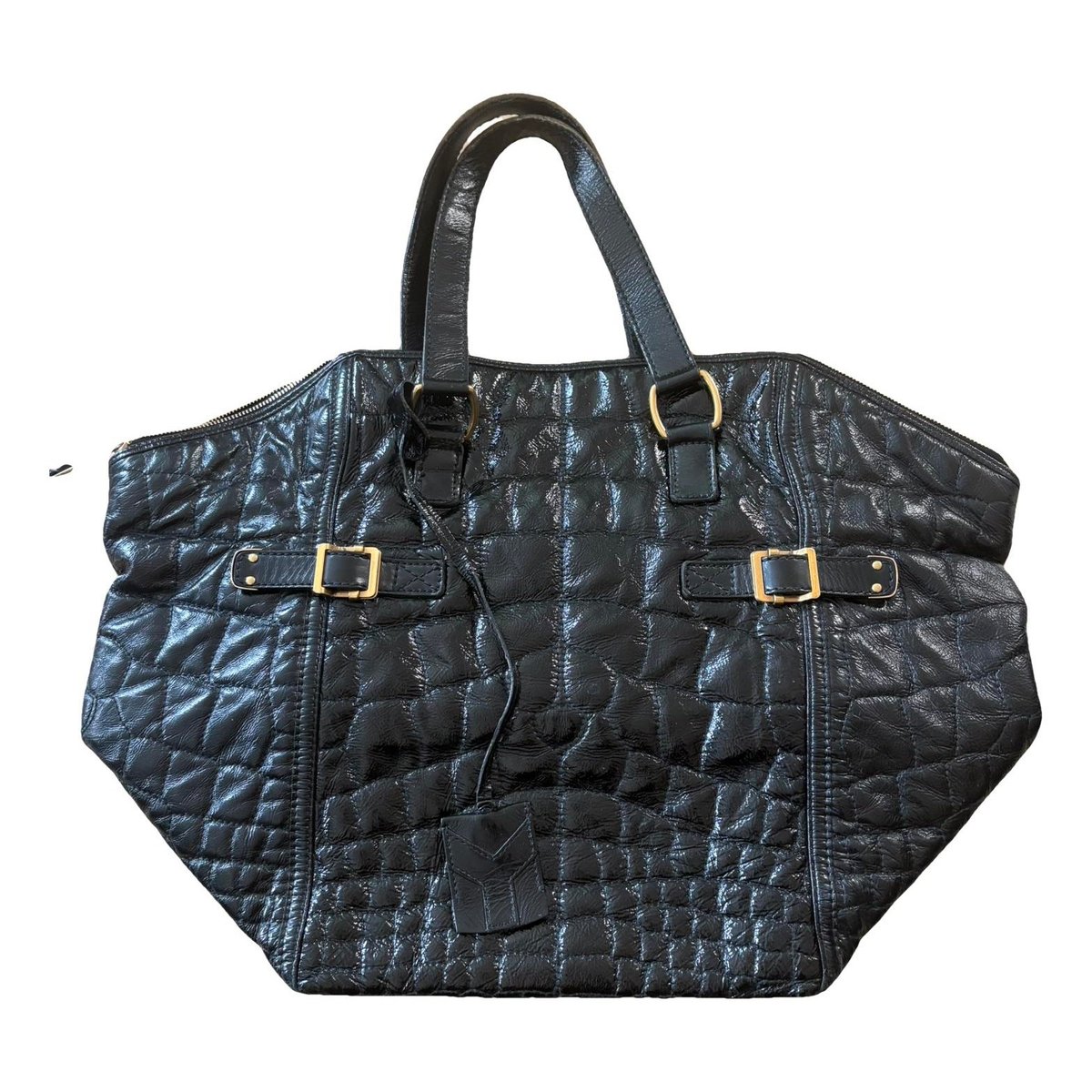 Downtown patent leather handbag