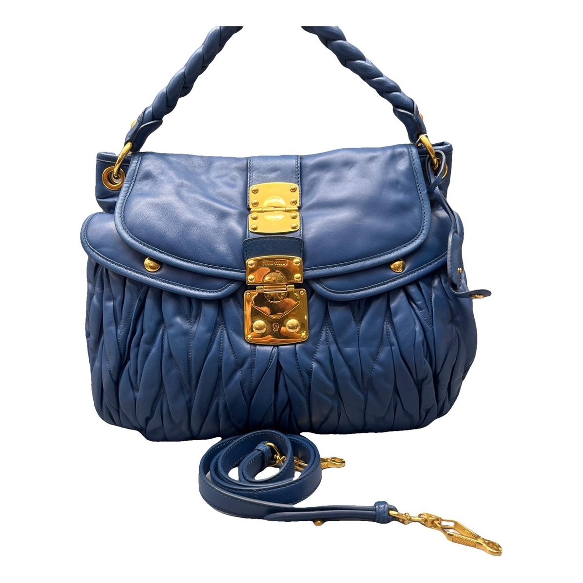 Coffer leather handbag