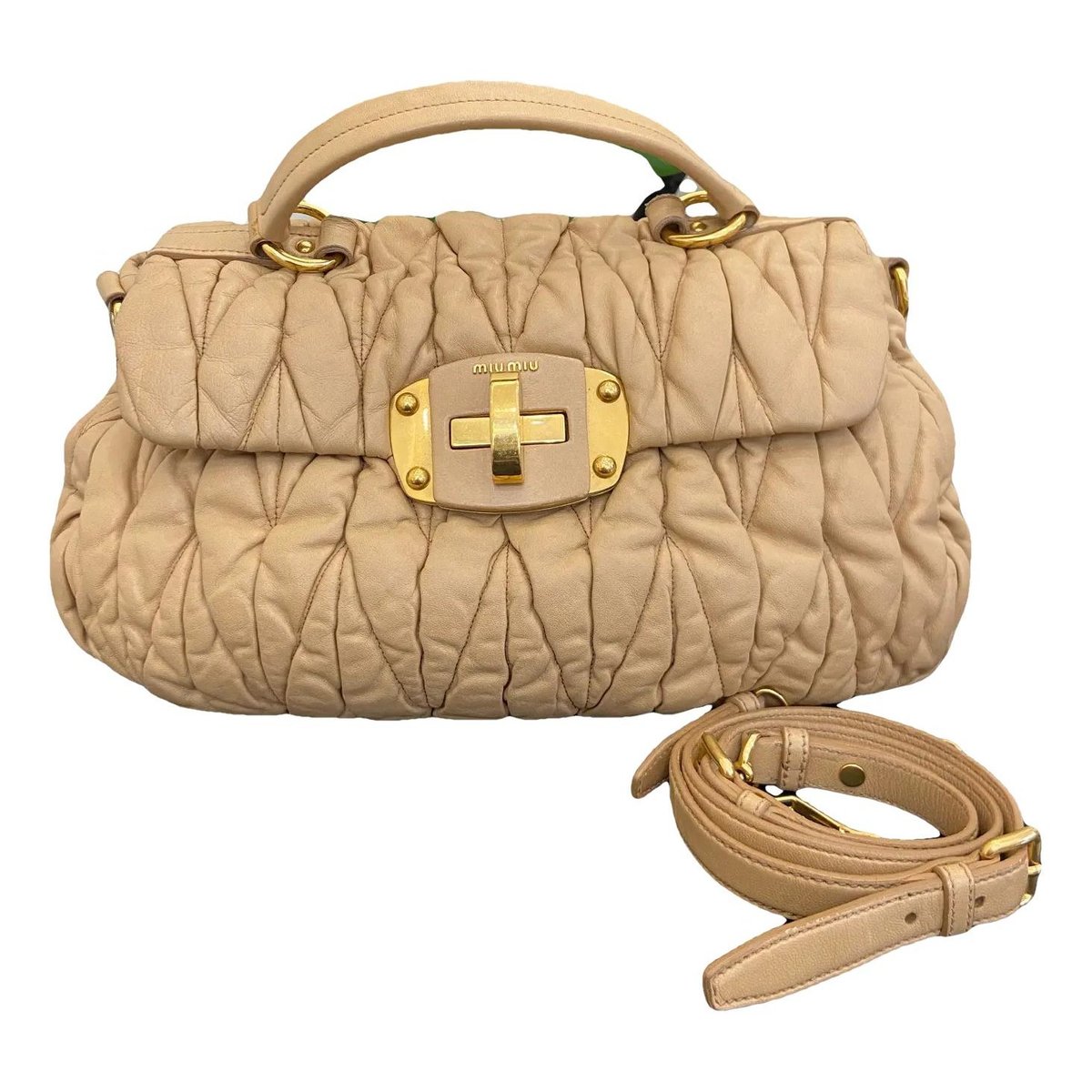 Matelassé leather crossbody bag