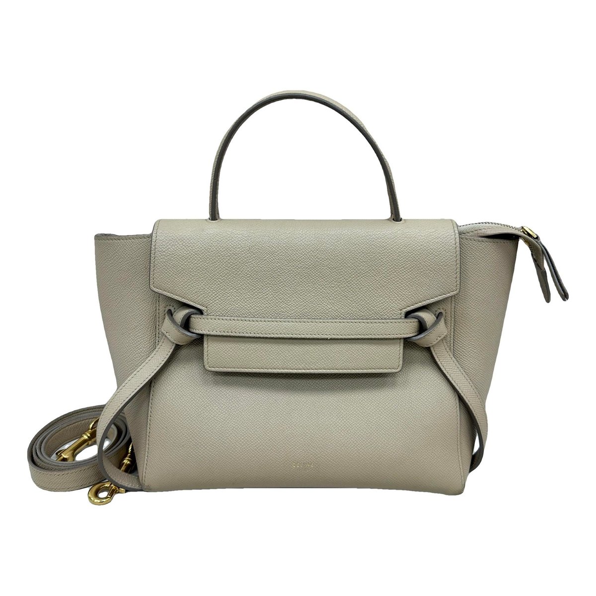 Belt leather handbag