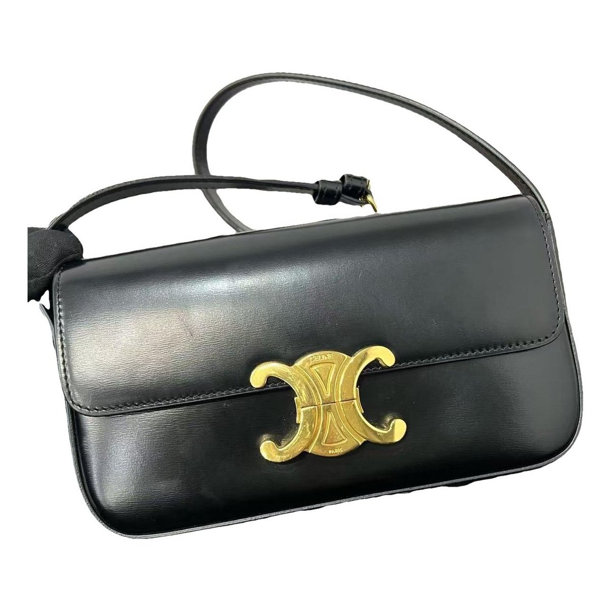 Triomphe Long leather handbag