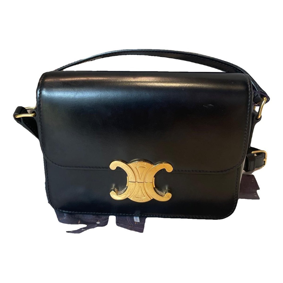 Triomphe leather handbag