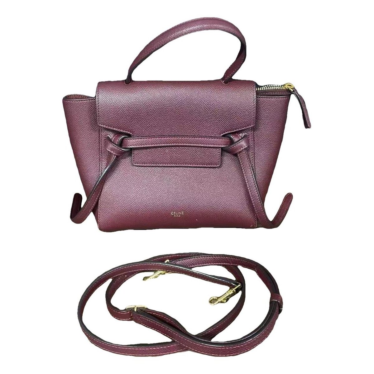 Belt leather handbag