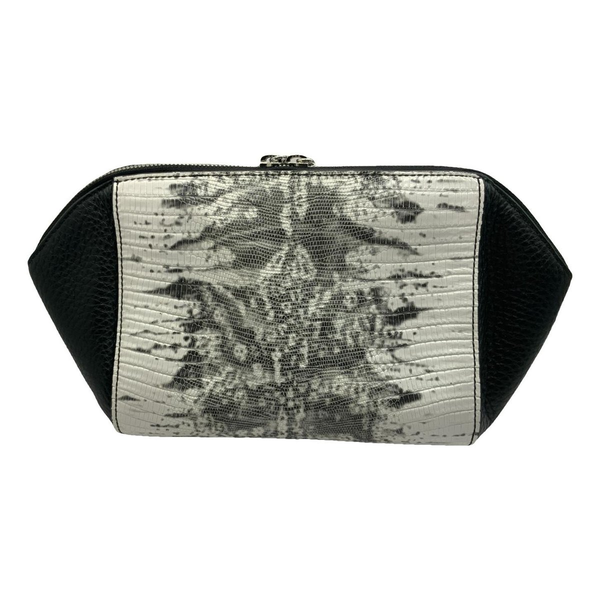Leather clutch bag