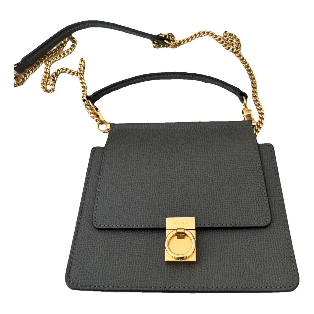 Numéro sept mini leather crossbody bag