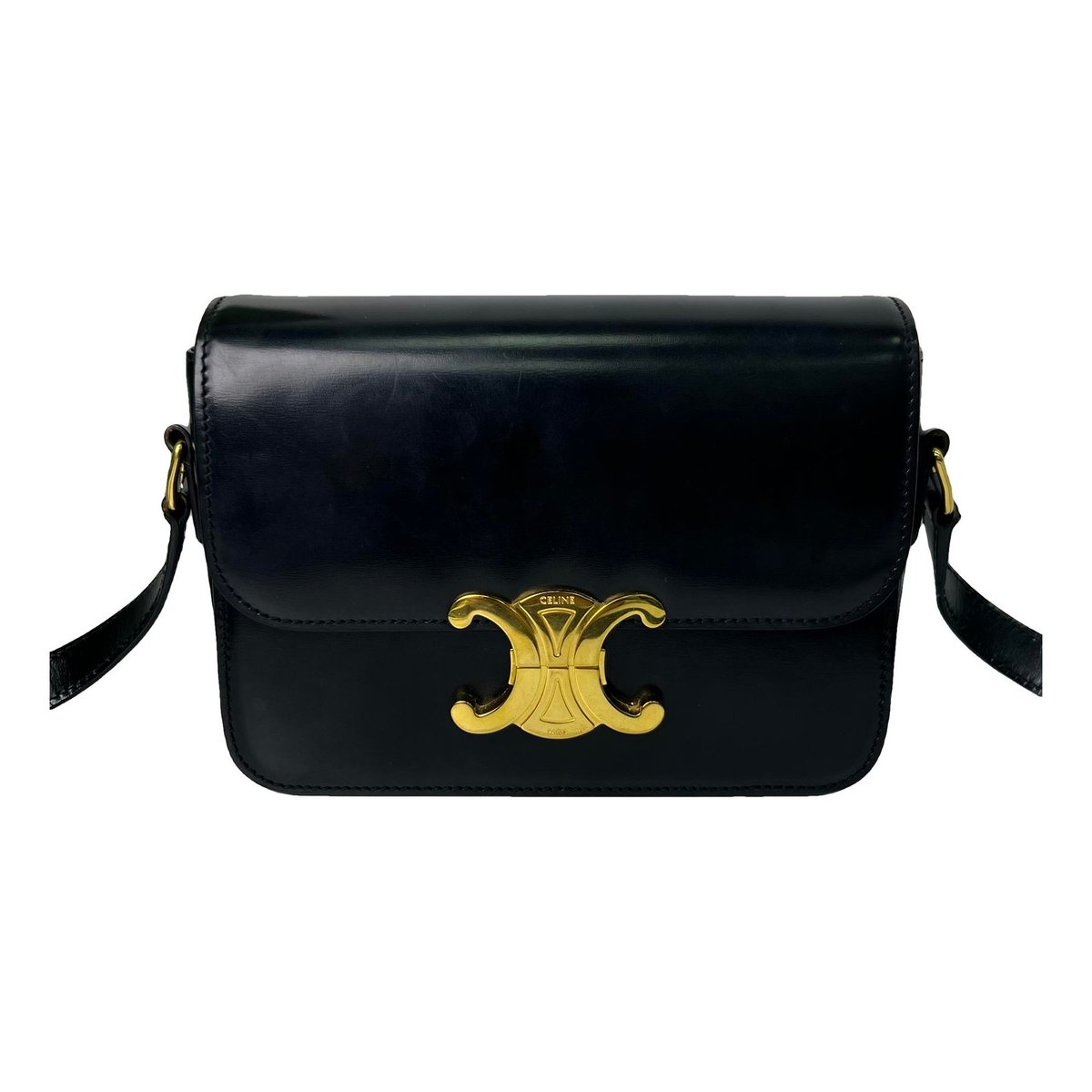 Triomphe leather handbag