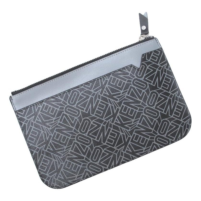 Leather clutch bag