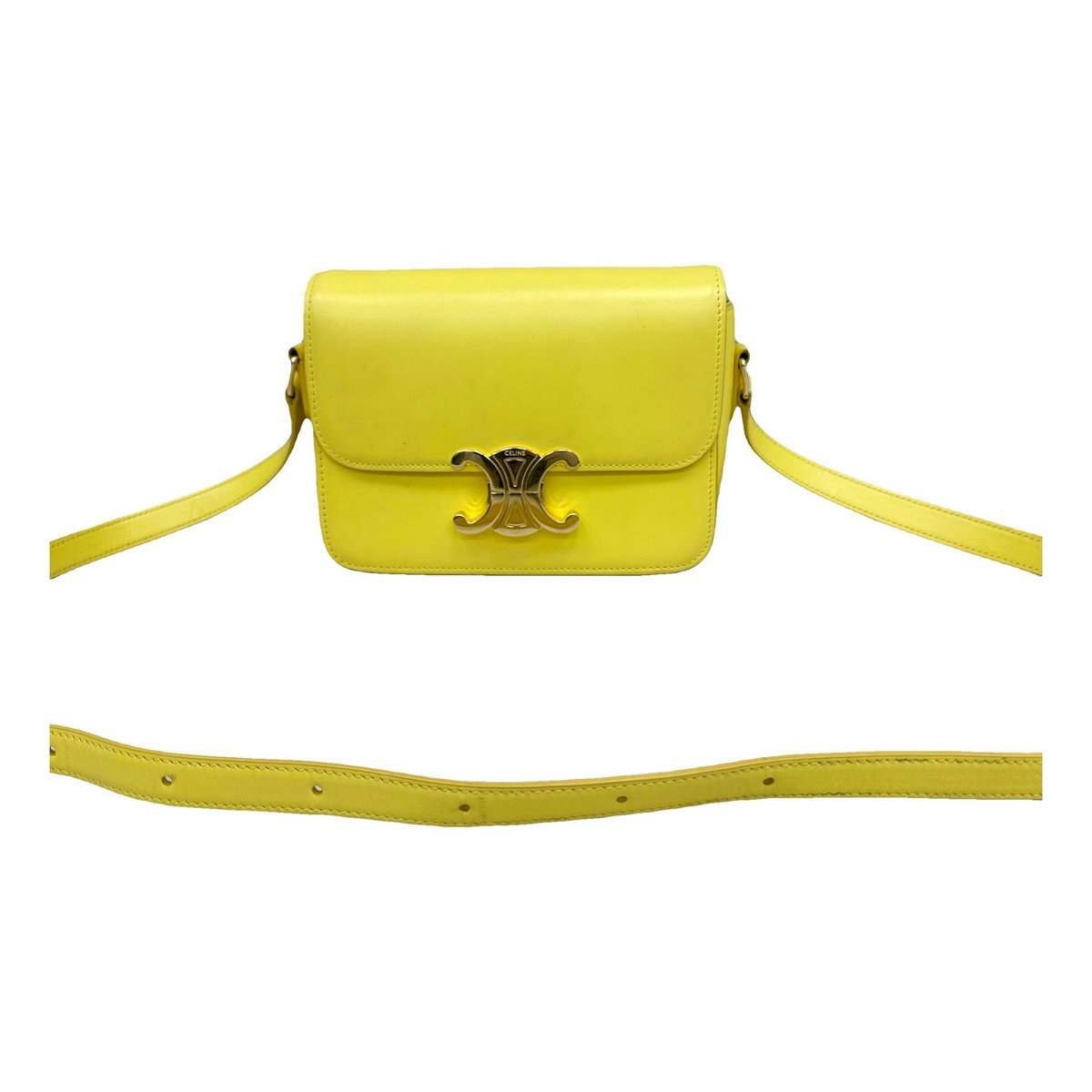 Triomphe leather handbag