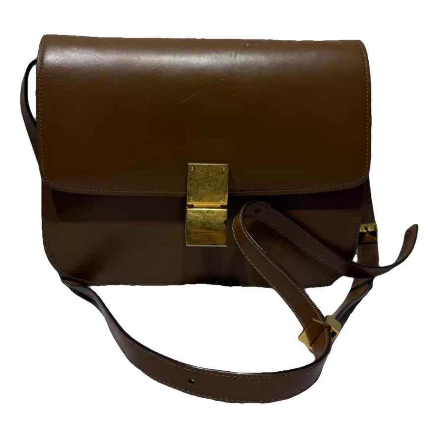 Classic leather crossbody bag