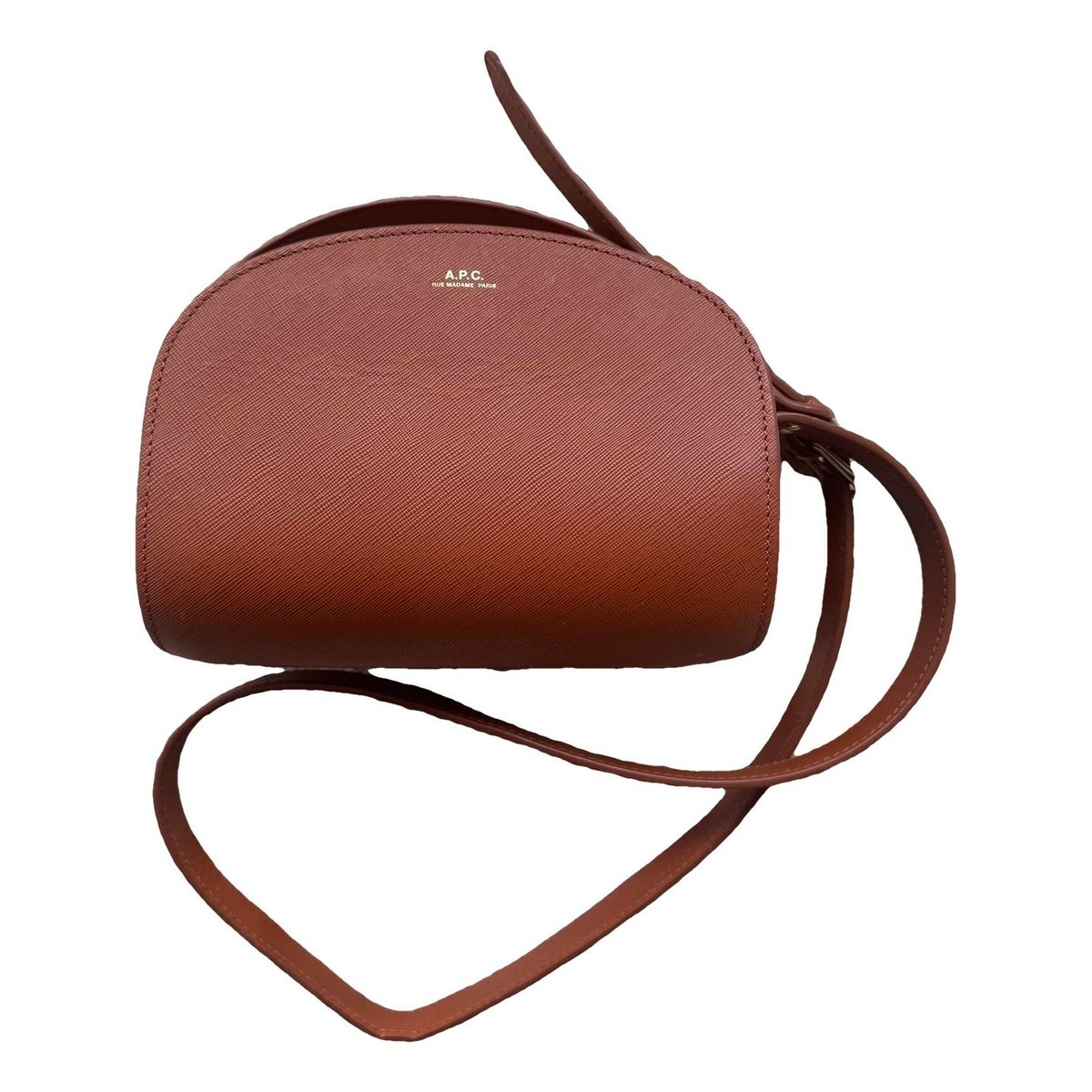 Demi-lune leather crossbody bag
