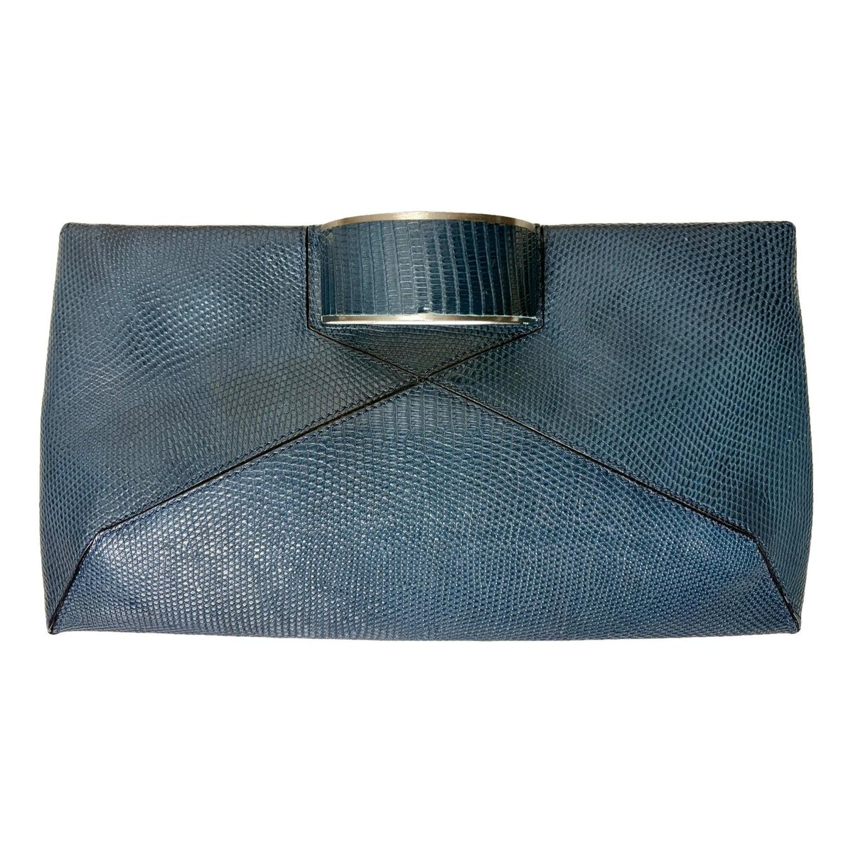 Leather clutch bag
