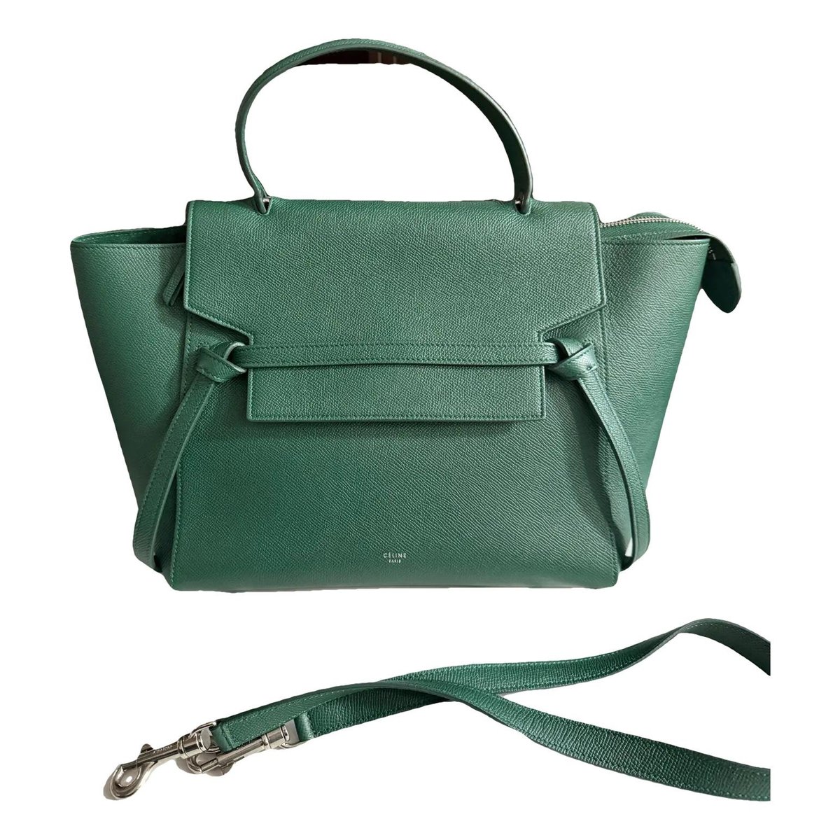 Belt leather crossbody bag