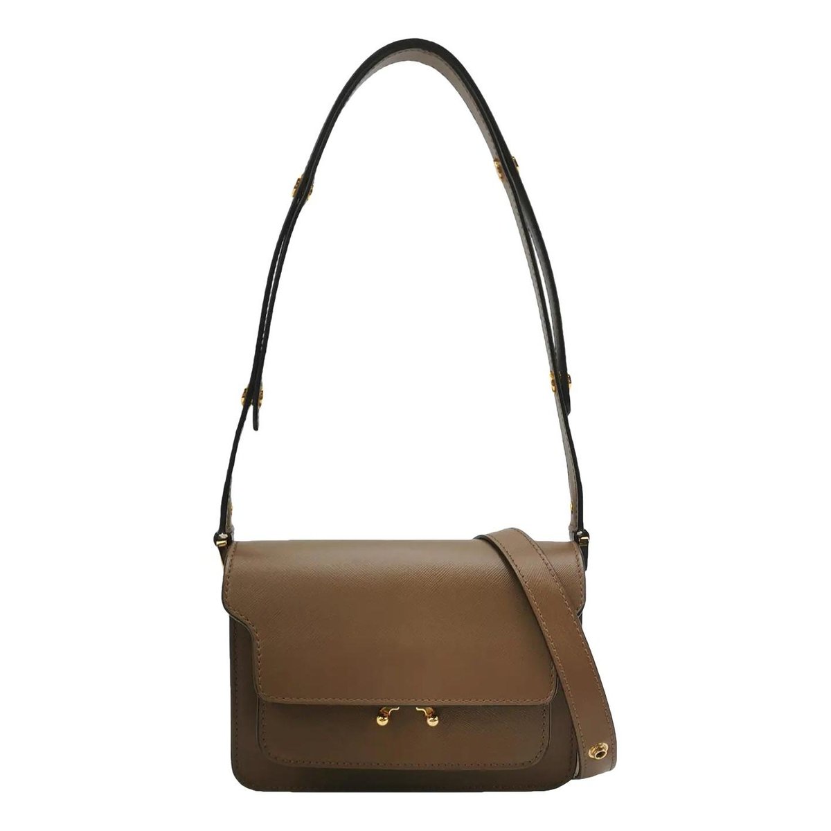 Trunk leather handbag