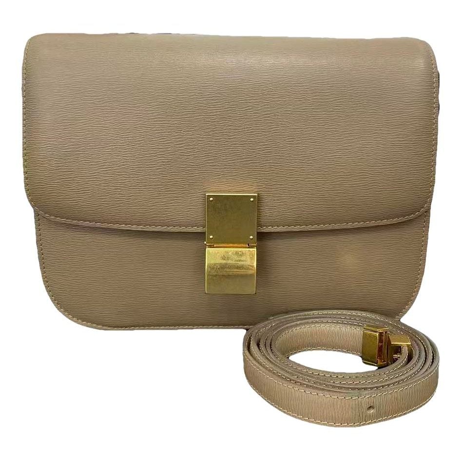Classic leather crossbody bag