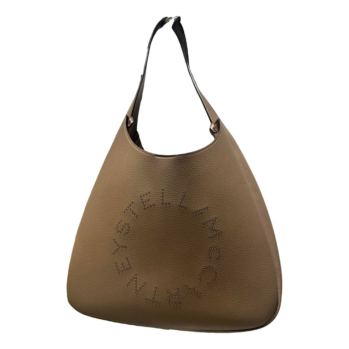 Logo vegan leather handbag