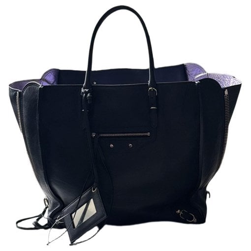 Work leather handbag