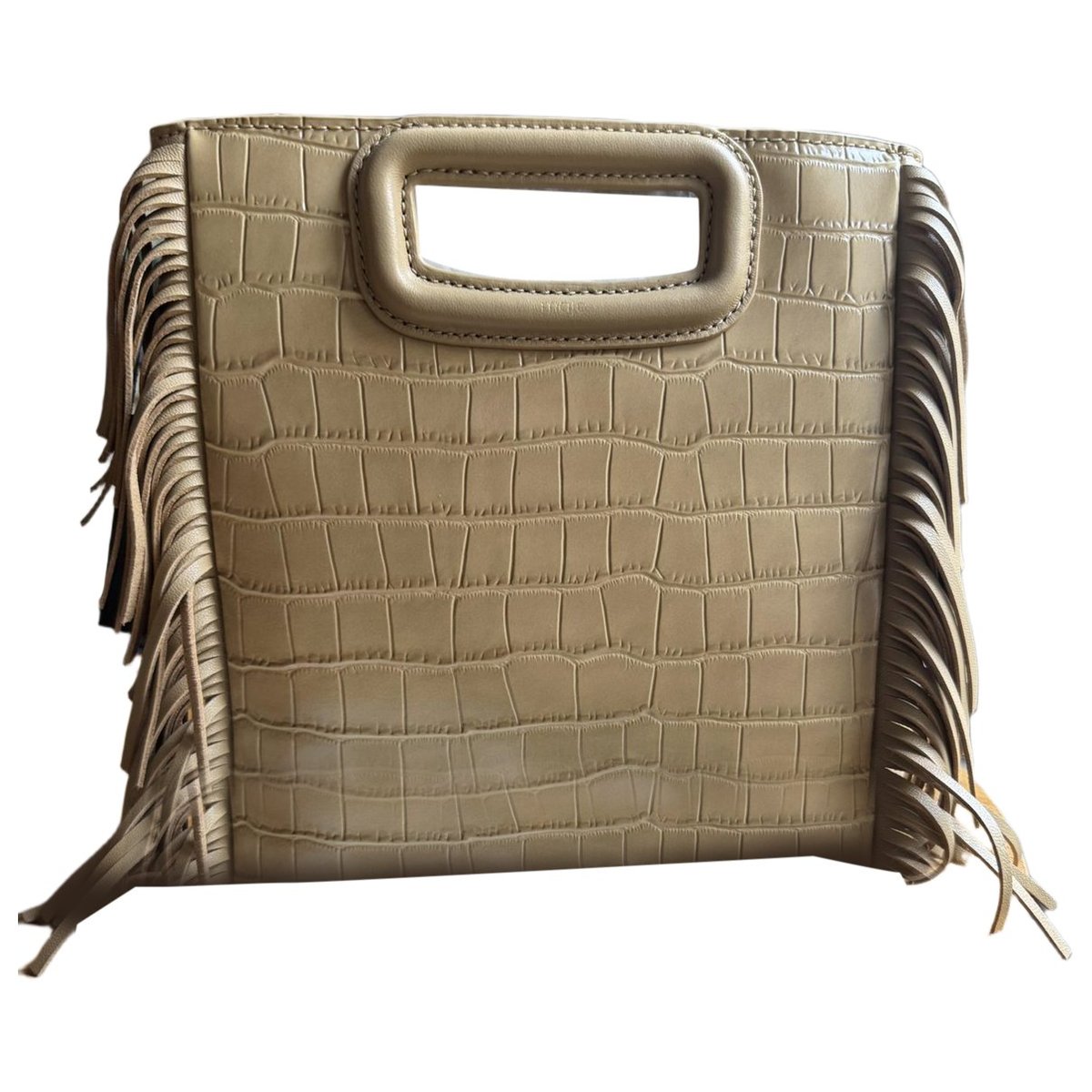 Sac M leather handbag