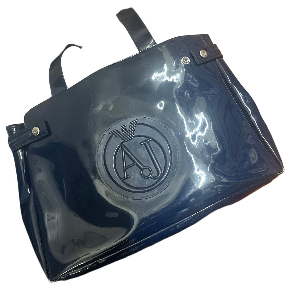 Patent leather tote