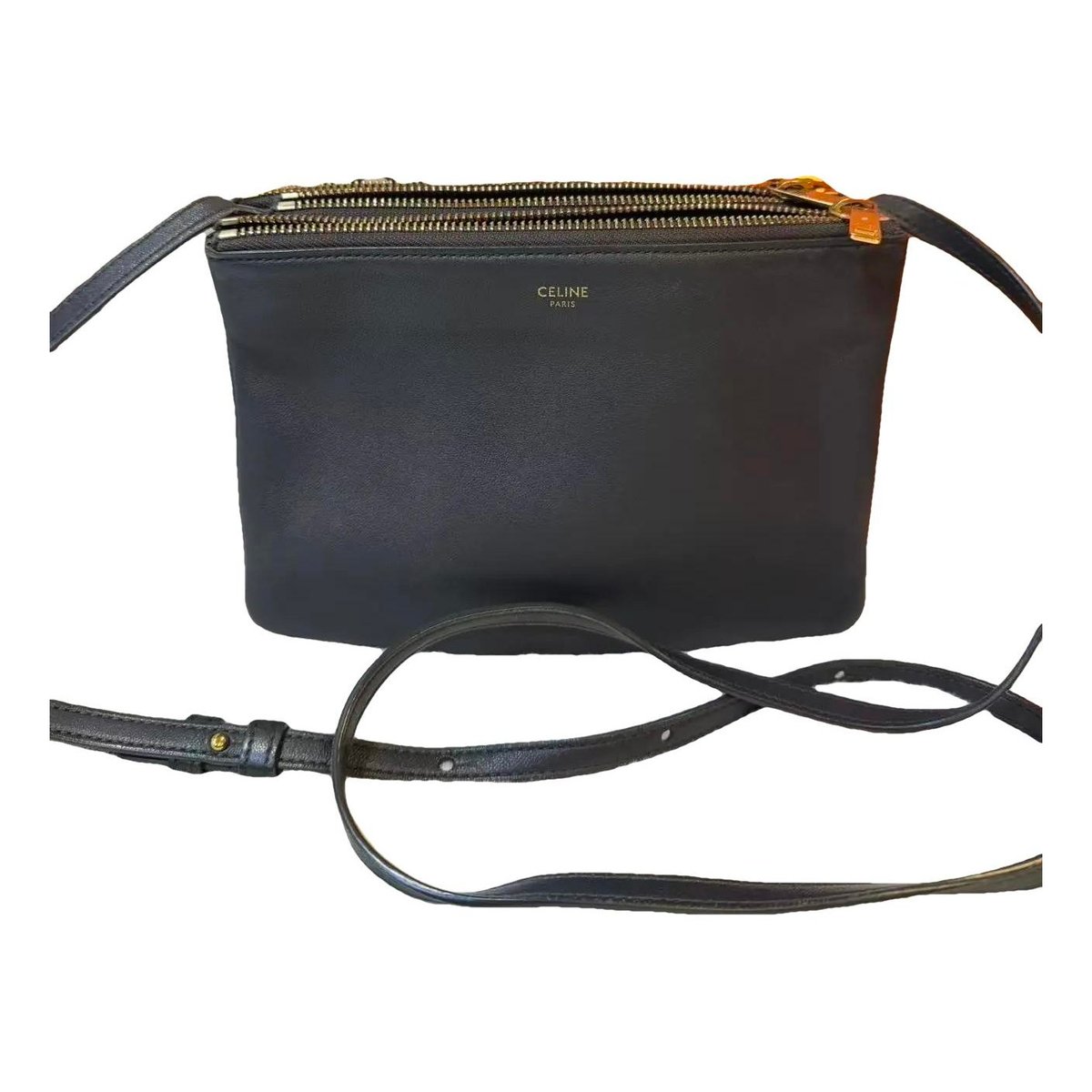 Trio leather crossbody bag