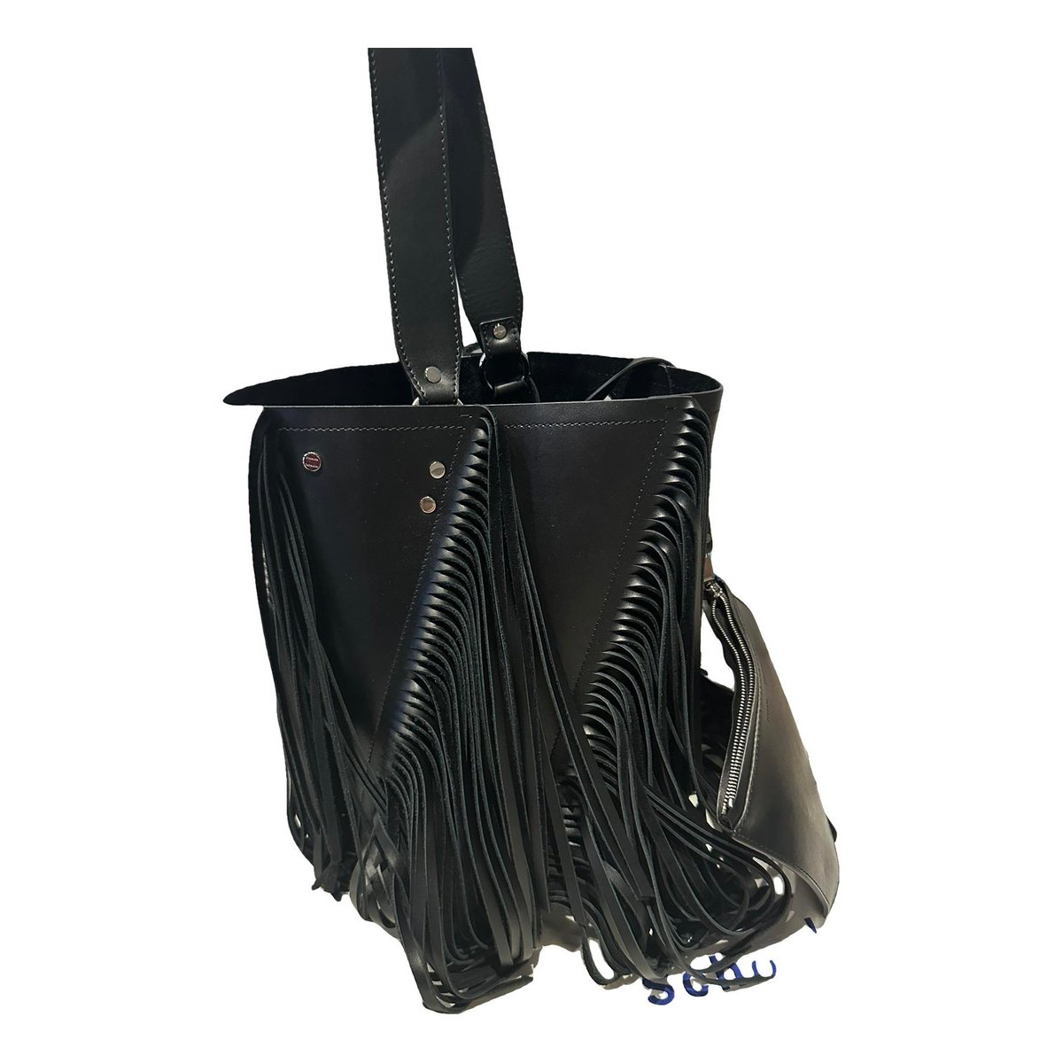 Hex leather tote