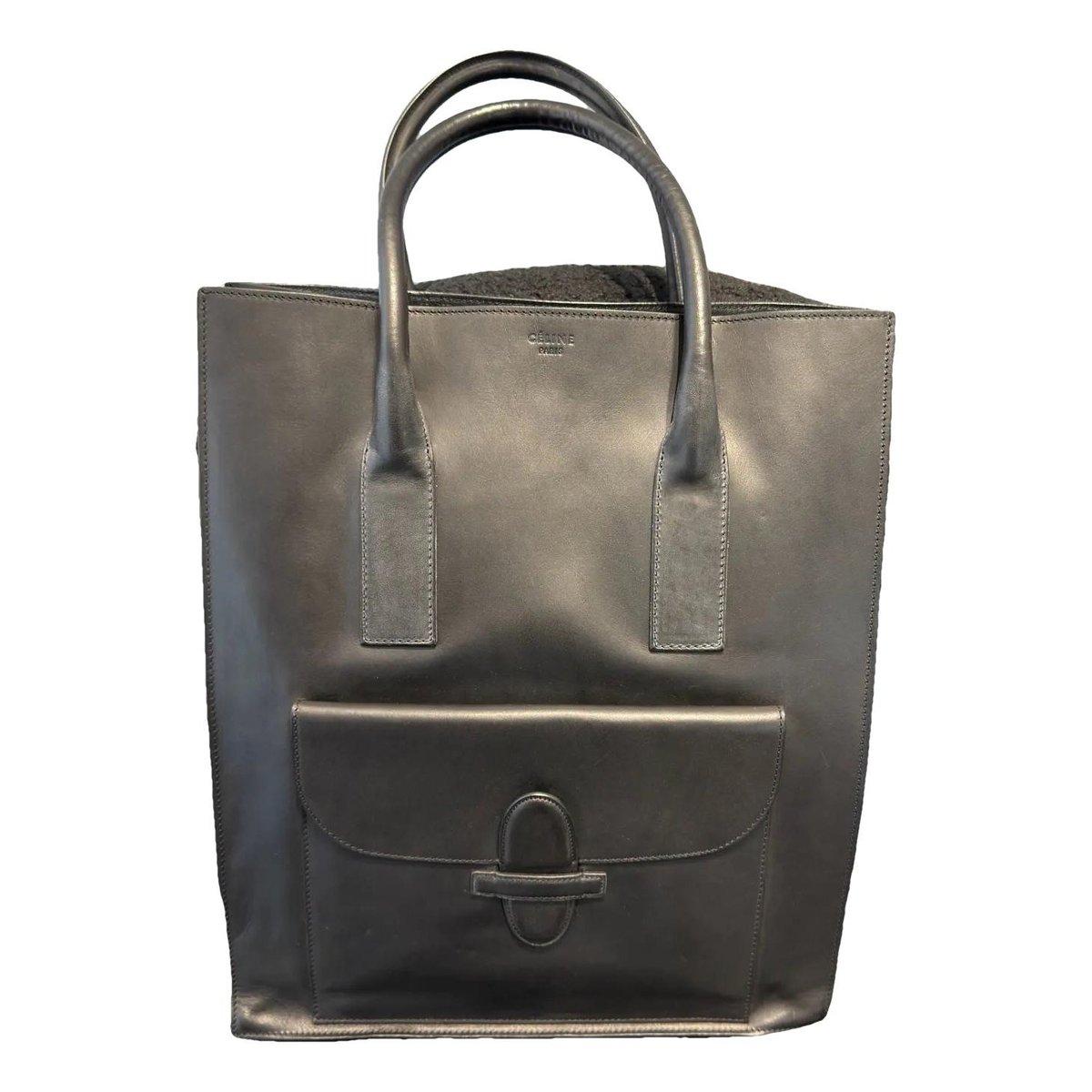 Cabas Horizotal leather tote