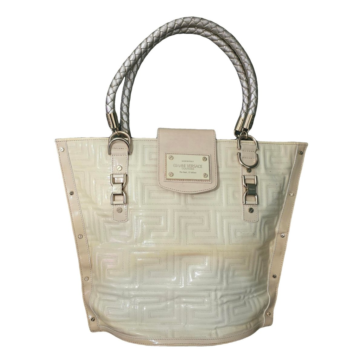 Patent leather tote