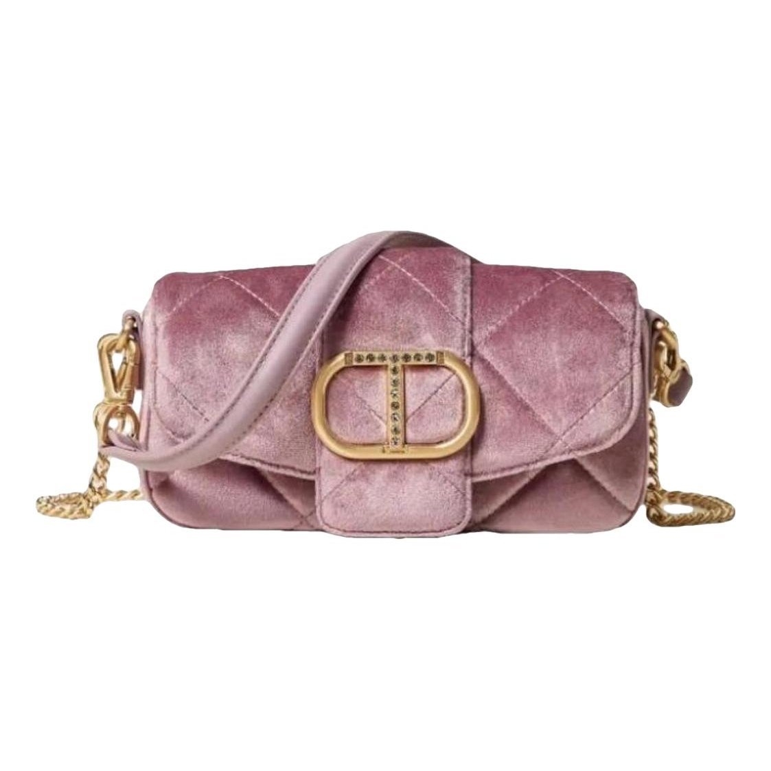 Velvet clutch bag