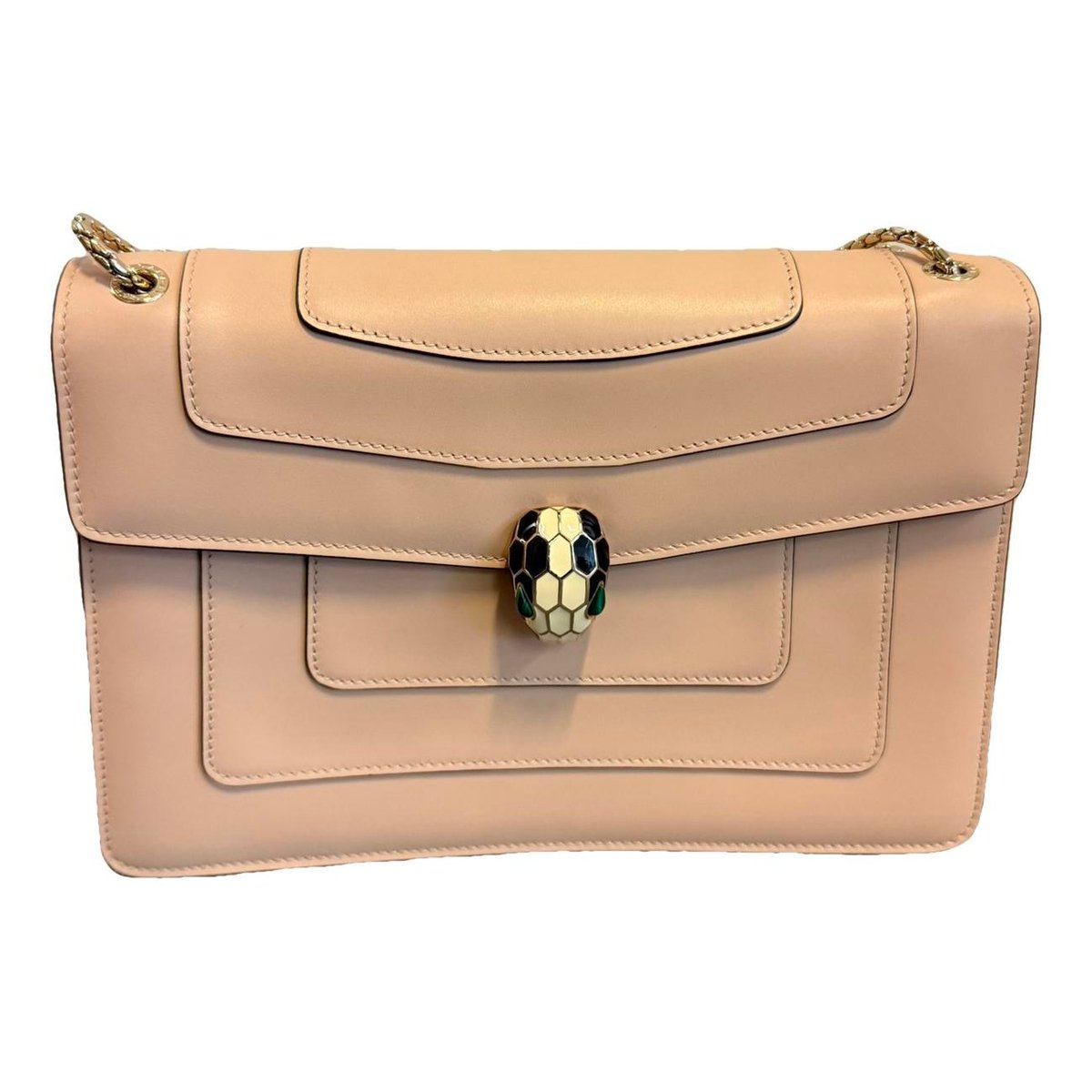Serpenti leather handbag