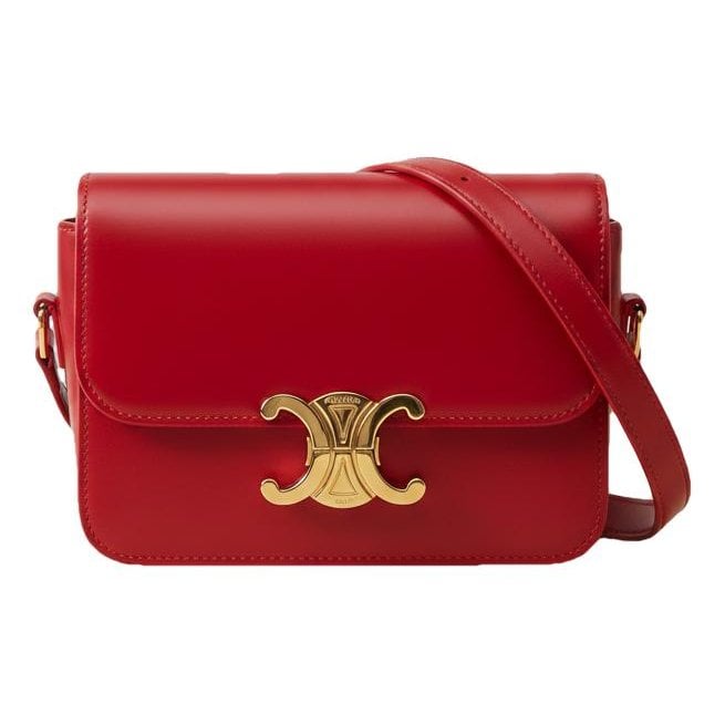 Triomphe leather crossbody bag